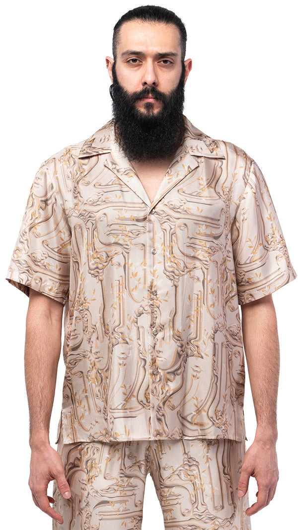 LAHOV mens silk shirt